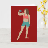 Bodybuilding Kaart (Gele Bloem)