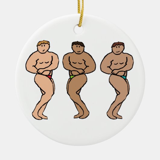 Bodybuilding Keramisch Ornament (Voorkant)