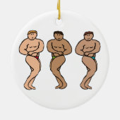 Bodybuilding Keramisch Ornament (Achterkant)