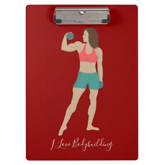 Bodybuilding Klembord (Voorkant)