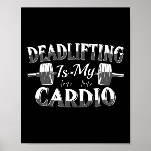 Bodybuilding Krachttraining Deadlifting Is Mijn Ca Poster (Voorkant)