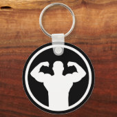 Bodybuilding-logo Sleutelhanger (Voorkant)