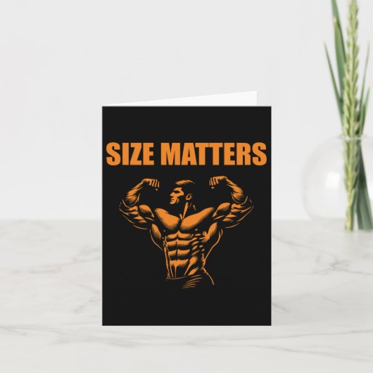Bodybuilding - Maat S Sticker Kaart (Voorkant)
