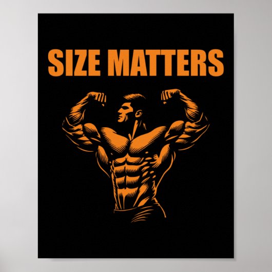 Bodybuilding - Maat S Sticker Poster (Voorkant)