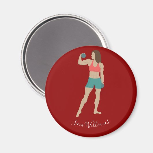 Bodybuilding Magneet (Voorkant / Achterkant)