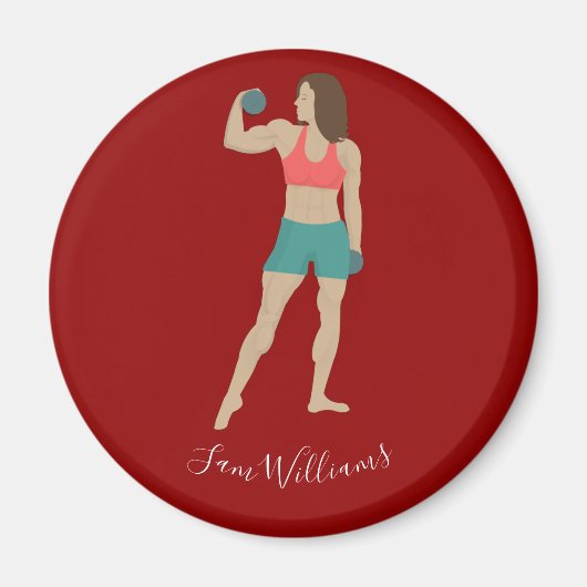 Bodybuilding Magneet (Voorkant)