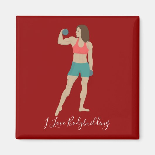 Bodybuilding Magneet (Voorkant)