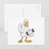 Bodybuilding met Dumbbell Briefkaart (Voorkant / Achterkant)