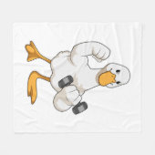 Bodybuilding met Dumbbell Fleece Deken (Voorkant (Horizontaal))