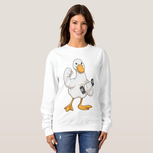 Bodybuilding met Dumbbell Trui (Voorkant volledig)