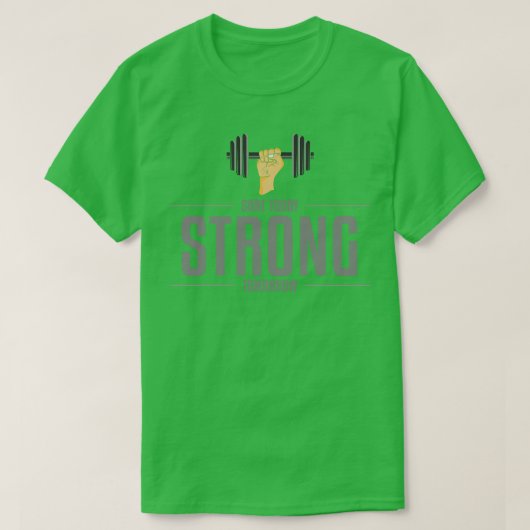 Bodybuilding met Dumbbells 3 T-shirt (Design voorkant)