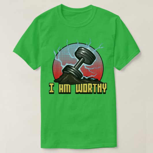 Bodybuilding met Dumbbells 4 T-shirt (Design voorkant)