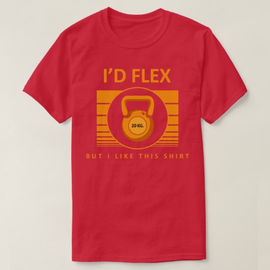 Bodybuilding met Dumbbells T-shirt (Design voorkant)