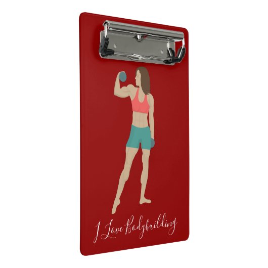 Bodybuilding Mini Klembord (Schuin)