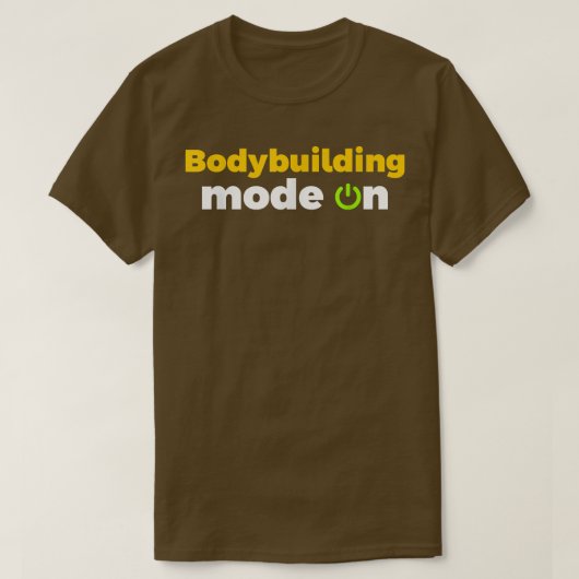 Bodybuilding Mode on Workout Motivation Funny Desi T-shirt (Design voorkant)