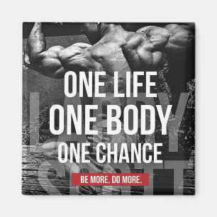 Bodybuilding Motivatie - Een Leven, Lichaam, Kans Magneet