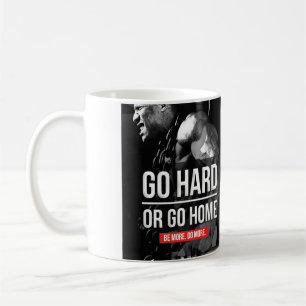Bodybuilding Motivatie - Go Hard of Go Home Koffiemok