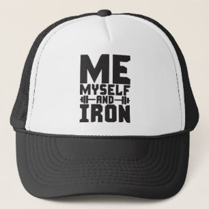 Bodybuilding Motivatie - Ik, Mij en Ijzer Trucker Pet