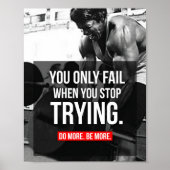 Bodybuilding Motivatie Poster (Voorkant)
