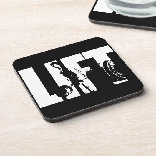 Bodybuilding Motivation Drankjes Onderzetter (Linkerzijde)