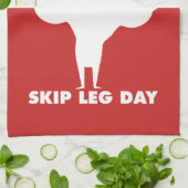 Bodybuilding - Niet Skip Been Day - Squat Theedoek (Gevouwen)