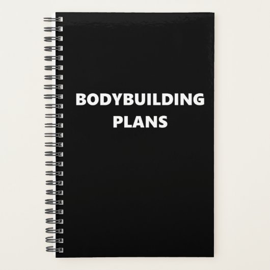 Bodybuilding Planner Sports Theme Bodybuilding (Voorkant)