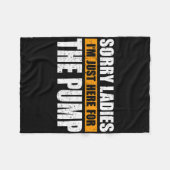 Bodybuilding Pomp Hoes Gym Fleece Deken (Voorkant (Horizontaal))
