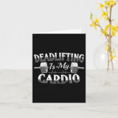 Bodybuilding Powerlifting Deadlifting is mijn card Kaart (Gele Bloem)