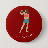 Bodybuilding Ronde Button 7,6 Cm (Voorkant)