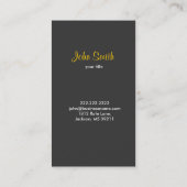 Bodybuilding/Self-Defense Visitekaartje (Achterkant)