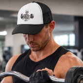 Bodybuilding Skeleton -Dark Gym Humor- Funny Skull Trucker Pet
