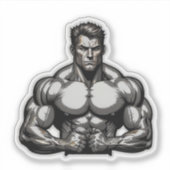 Bodybuilding Stickers voor Gym Lovers (Voorkant)