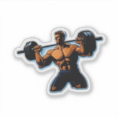 Bodybuilding Stickers voor Gym Lovers (Voorkant)