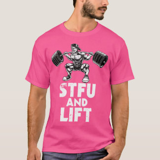 Bodybuilding Stijl en Lift Squat Body Barbell T-shirt