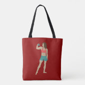 Bodybuilding Tote Bag (Achterkant)