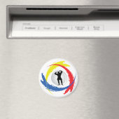Bodybuilding Tricolor Embleem Magneet (Insitu (Vaatwasser))