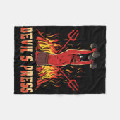 Bodybuilding van de pers van Satan Devil Fleece Deken (Voorkant (Horizontaal))