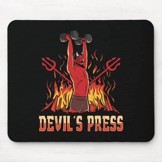 Bodybuilding van de pers van Satan Devil Muismat (Voorkant)