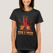 Bodybuilding van de pers van Satan Devil T-shirt (Voorkant)