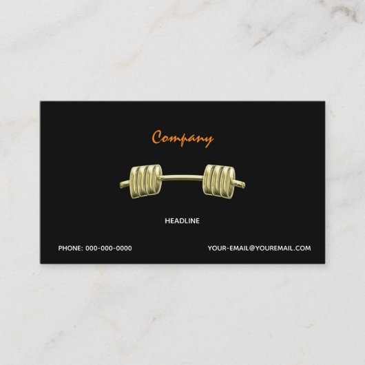 Bodybuilding Visitekaartje (Voorkant)