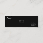 Bodybuilding-Visitekaartje Mini Visitekaartje (Achterkant)