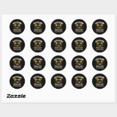 Bodybuilding voor en ronde sticker (Vel)