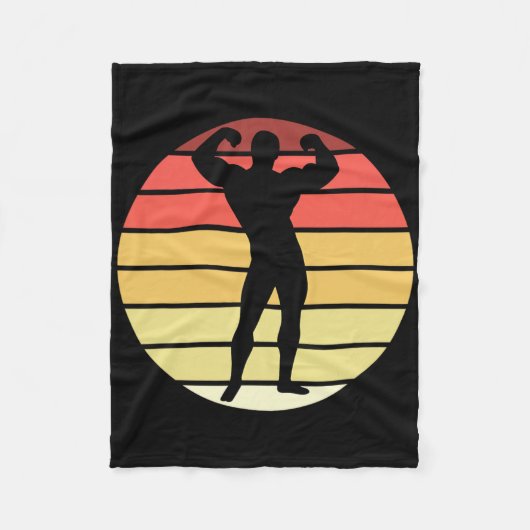 Bodybuilding wedstrijd Powerlifting Mannen Physiqu Fleece Deken (Voorkant)