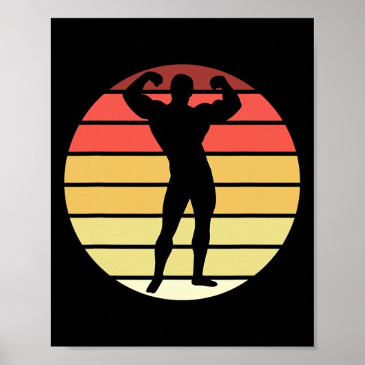 Bodybuilding wedstrijd Powerlifting Mannen Physiqu Poster (Voorkant)