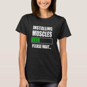 Bodybuilding Weightlift Gym installeren T-shirt