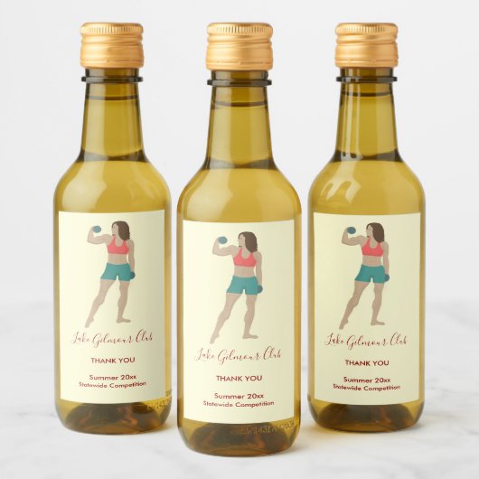 Bodybuilding Wijn Etiket (Flessen)