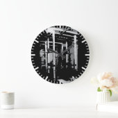 Bodybuilding Workout Afbeelding- Squat Rack Grote Klok (Huis)