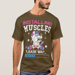 Bodybuilding Workout Installing Museum Funny Unico T-shirt