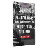 Bodybuilding Workout Motivatie - Negativiteit Klembord (Rechts)