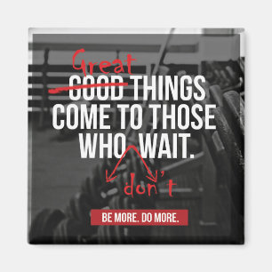 Bodybuilding Workout Motivatie woorden Magneet